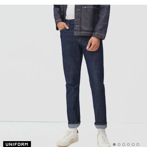 Everlane 35x28 - Slim Organic Uniform Jean - Deep Indigo - 4 way stretch